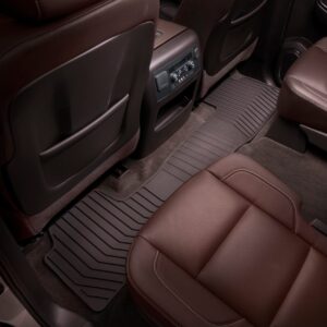 Second-Row One-Piece Premium All-Weather Floor Mat in Cocoa