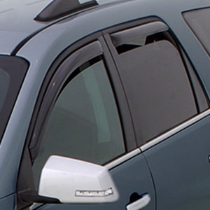 Front and Rear In-Channel Side Door Window Weather Deflectors in Smoke Black by LUND® - Associated Accessories