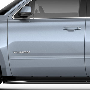 Front and Rear Smooth Door Moldings in Slate Grey Metallic