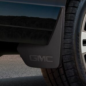 Molded Rear Splash Guards in Black with GMC Logo
