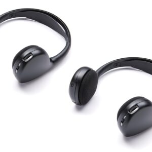 Dual-Channel Wireless Infrared (IR) Analog Headphones (Set of Two)