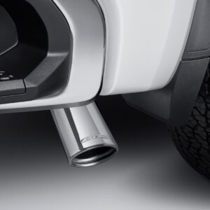 2.7L Polished Stainless Steel Single Outlet Exhaust Tip with GMC Logo