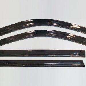 Front and Rear In-Channel Side Window Deflector in Matte Black by LUND® - Associated Accessories