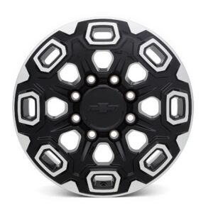 20x8.5-Inch Multi-Spoke Wheel in Gloss Black with Machined Accents