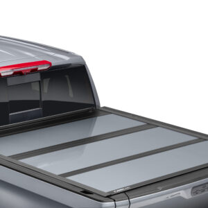 Short Bed Hard Folding Painted Truck Bed Cover in Silver by RealTruck Advantage® - Associated Accessories