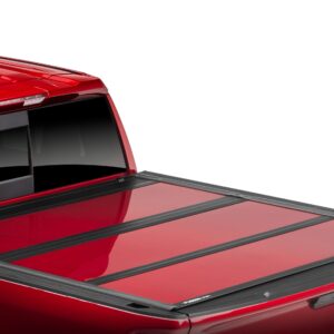 Short Bed Hard Folding Painted Tonneau Cover in Red by UnderCover™ - Associated Accessories