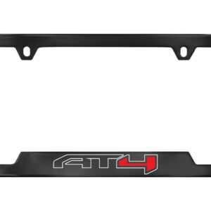 License Plate Frame in Black with AT4 Logo by Baron & Baron® - Associated Accessories