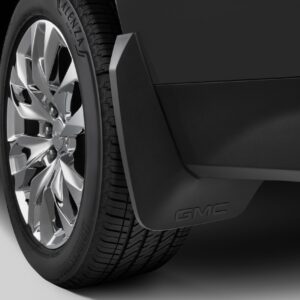 Rear Splash Guards in Black with GMC Logo