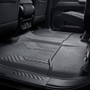 Crew Cab Second-Row Interlocking Premium All-Weather Floor Liner in Jet Black for AT4/Z71