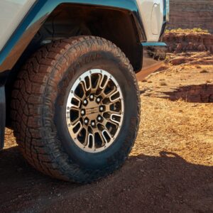 18 x 9-Inch 8-Spoke Wheel Package in Tech Bronze with Machine Face