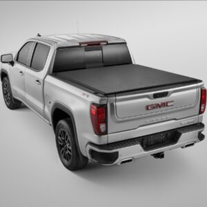 Short Bed Soft Roll-Up Truck Bed Cover with GMC Logo