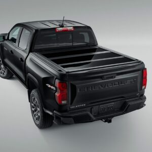 Short Bed Hard Folding Painted Tonneau Cover in Onyx Black by UnderCover™ - Associated Accessories