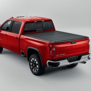 Standard Bed Hard Folding Truck Bed Cover in Matte Black by RealTruck Advantage® - Associated Accessories