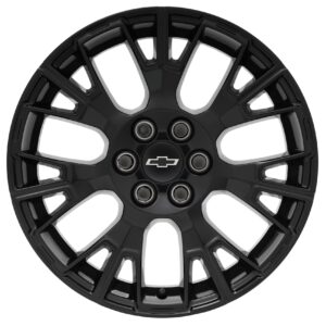 18x8-Inch Aluminum Multi-Spoke Wheel in Gloss Black Finish