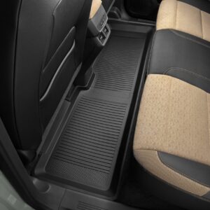 Second-Row Interlocking Premium All-Weather Floor Liner in Jet Black