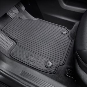 First-Row Premium All-Weather Floor Mats in Jet Black with GMC Logo