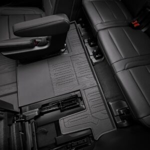 Third-Row Interlocking Premium All-Weather Floor Liner in Jet Black (for Models with Second-Row Captain's Chairs)