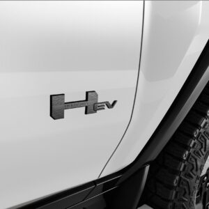 HUMMER EV Emblems in Black