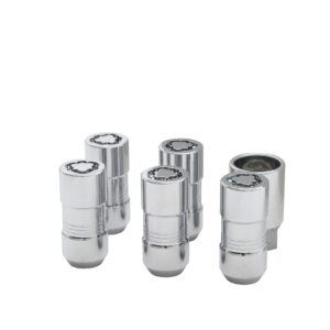 Wheel Lock Kit in Chrome (with One Key and Five Wheel Locks)