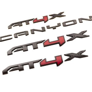 Canyon AT4X Emblems in Black