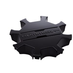 Center Cap in Gloss Black with GMC HUMMER EV Logo