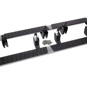 Crew Cab 5-Inch Rectangular Assist Steps in Chrome